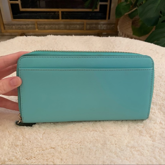 KateSpade turquoise wallet - Picture 4 of 6
